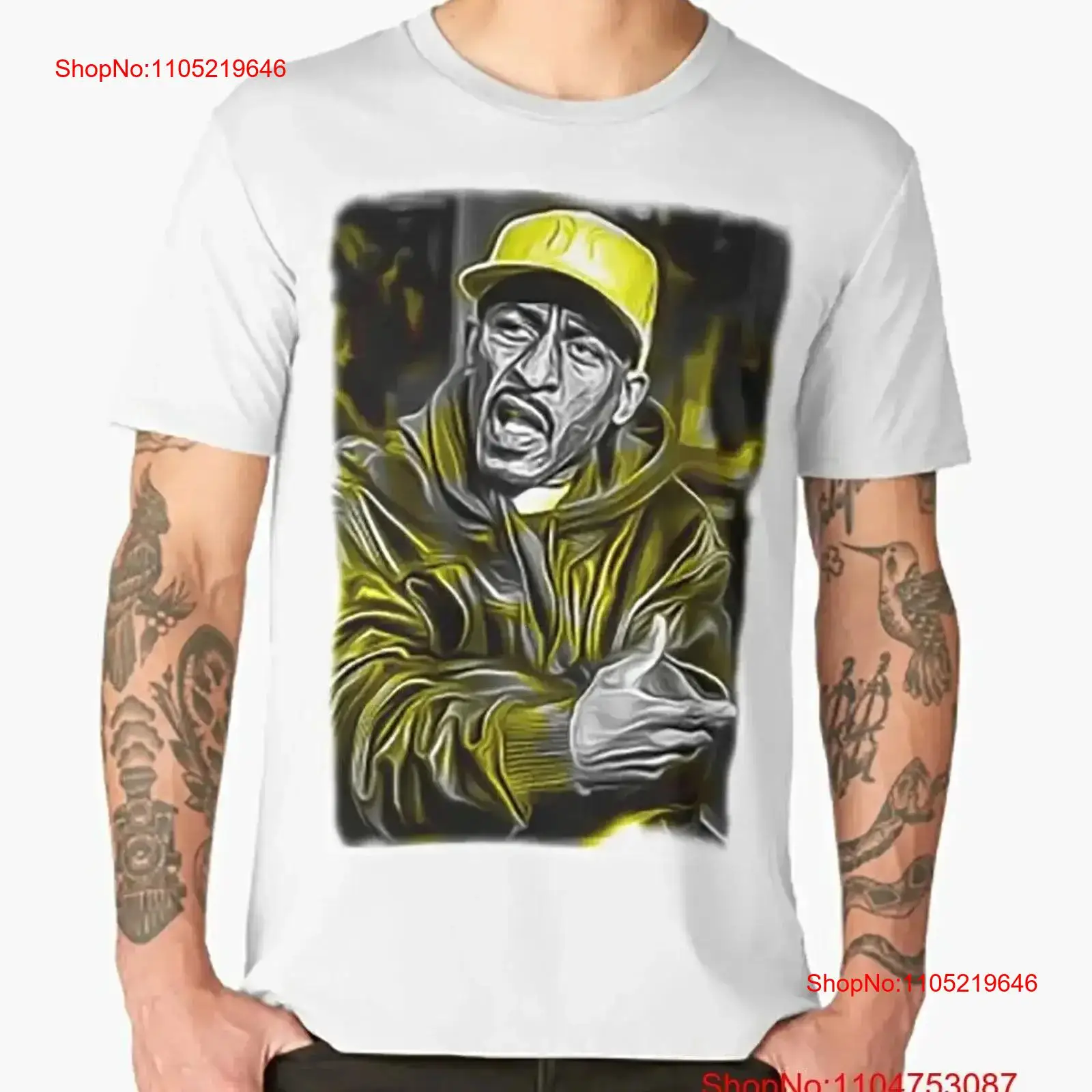 Street Fashion Baggy - Rakim camiseta rapero clásico rap hip