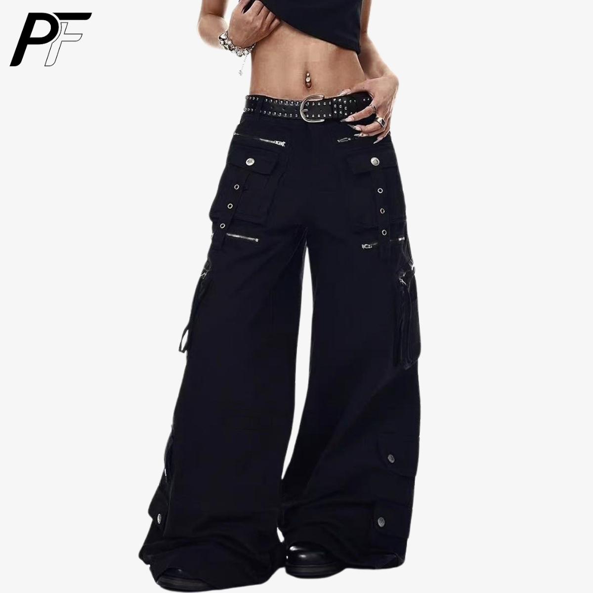 Cargo Pant Wide - Pantalones Cargo de Pierna Ancha Estilo