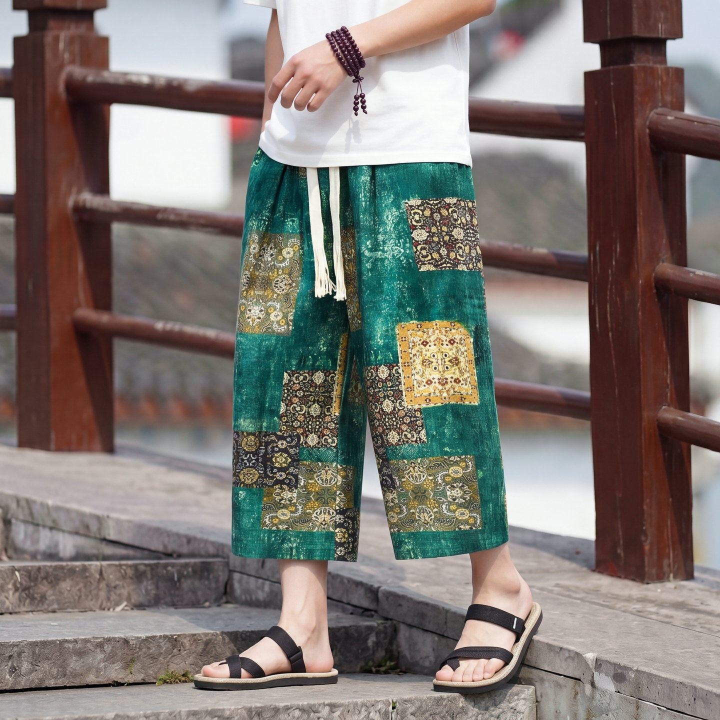 Cargo Pant Wide - Pantalones Casuales Holgados de Pierna Ancha