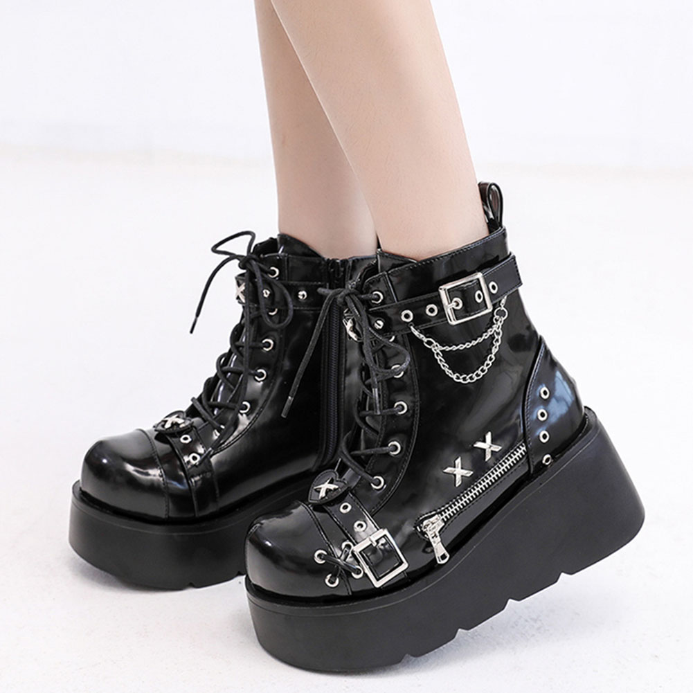 Street Fashion Girls - Nuevos botines góticos con plataforma para