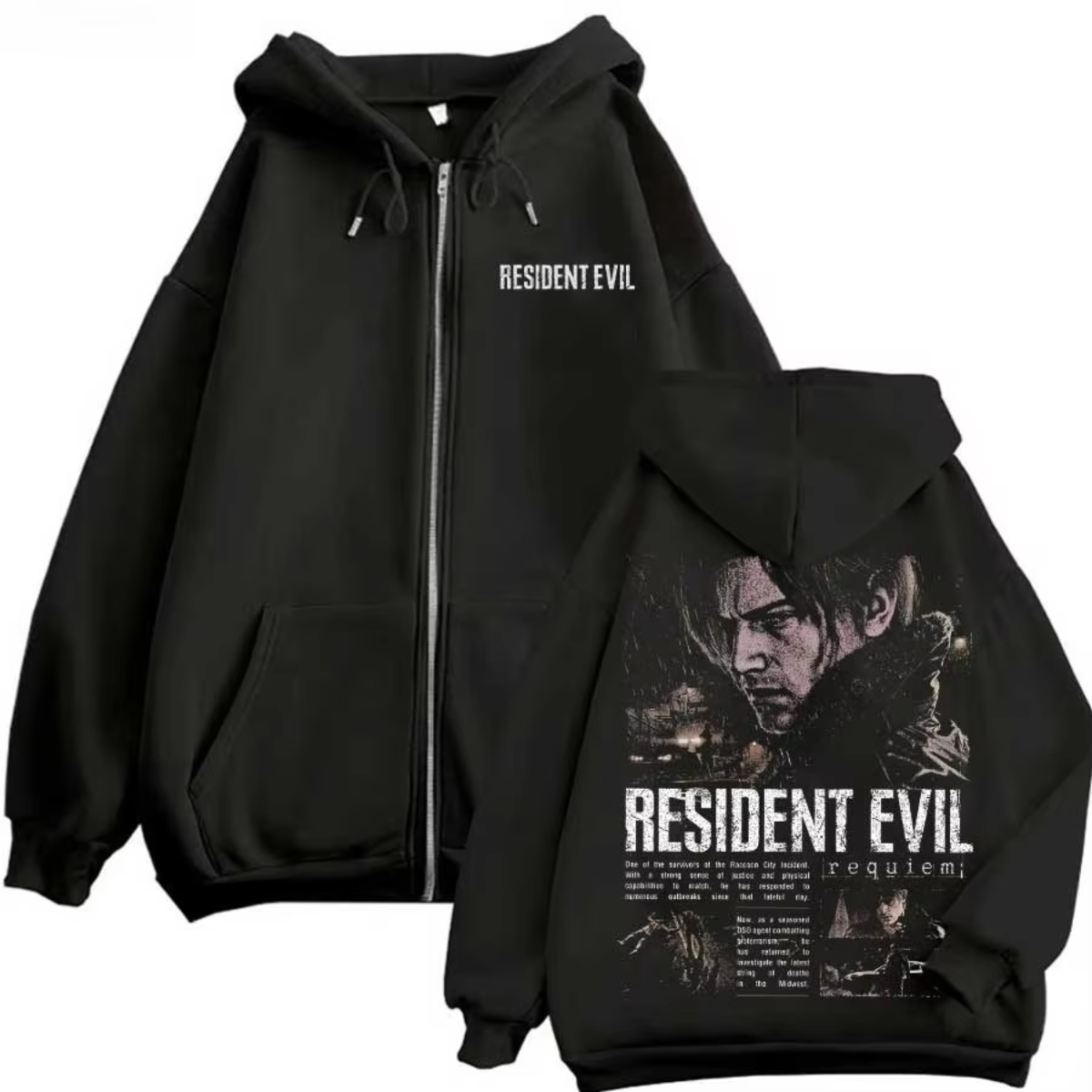 Street Fashion Theme - Sudadera con Cremallera con Temática del
