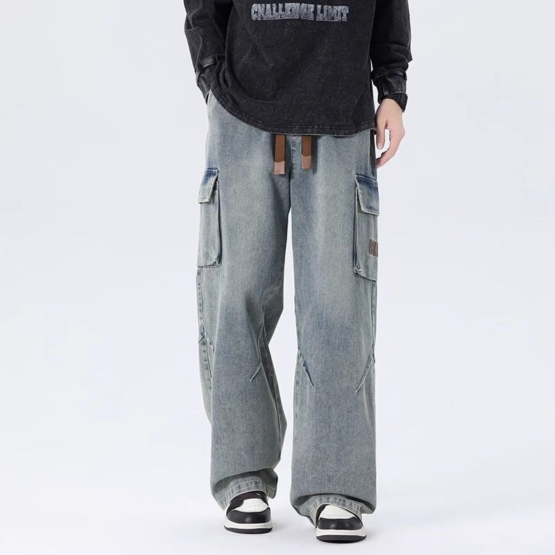 Pantalones de mezclilla de tra - Cargo Pant Wide reseña y precio