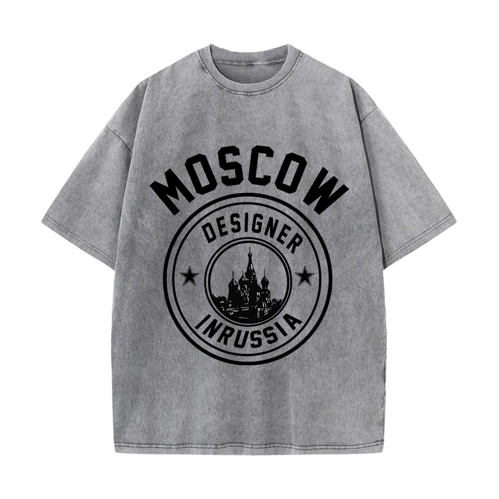 Camisetas lavadas de algodón p - Street Fashion Russia reseña y precio