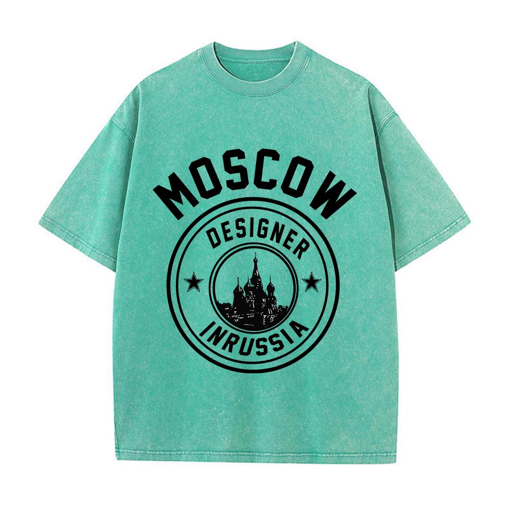 Camisetas lavadas de algodón p - Street Fashion Russia reseña y precio