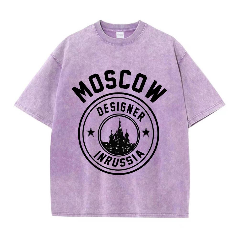 Camisetas lavadas de algodón p - Street Fashion Russia reseña y precio