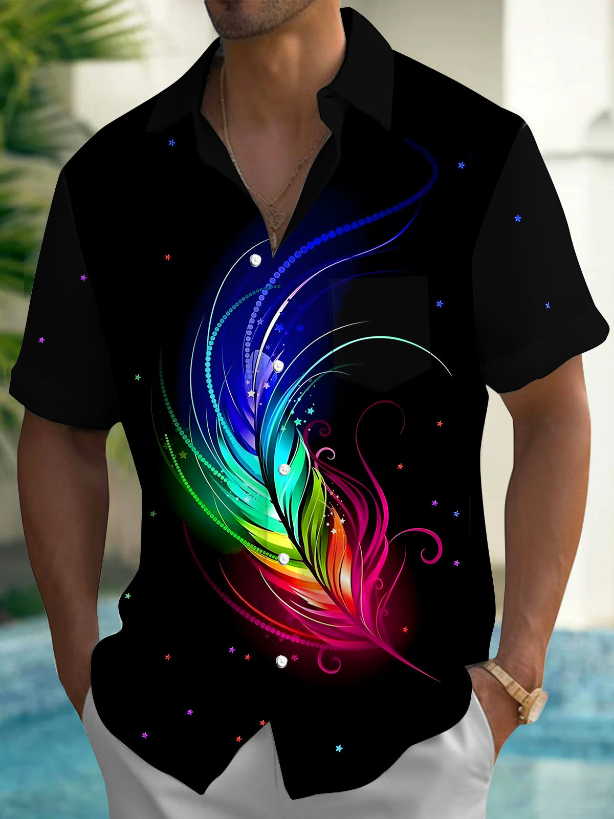 Nueva camisa hawaiana de manga - Street Fashion Walking reseña y precio