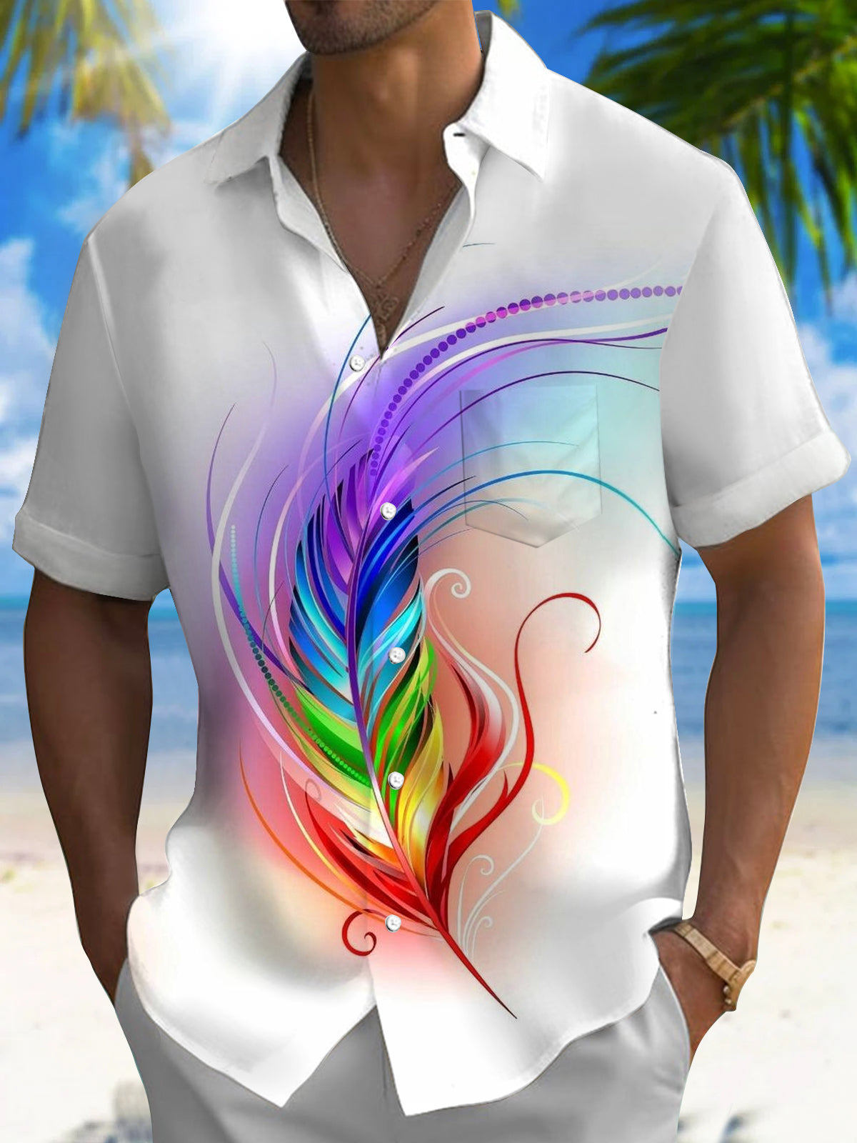 Nueva camisa hawaiana de manga - Street Fashion Walking reseña y precio