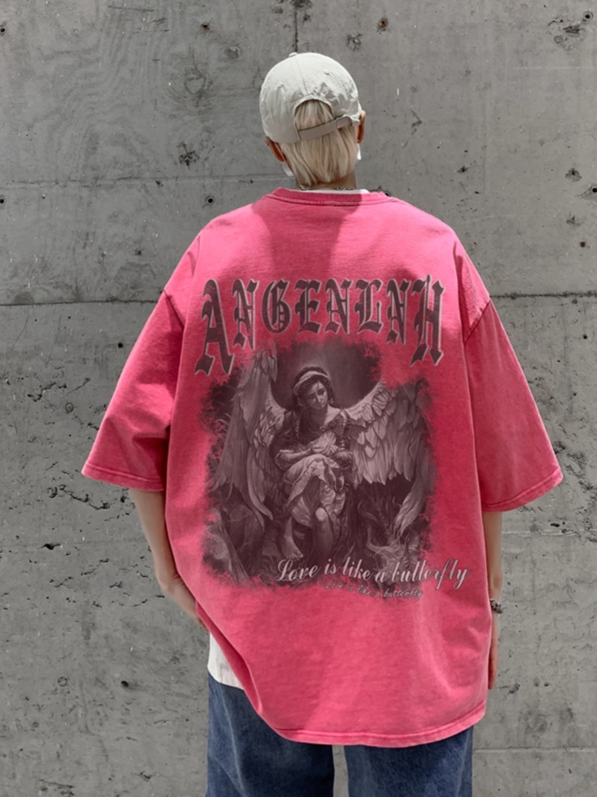 Camisetas de moda europea y am - Street Fashion Baggy reseña y precio