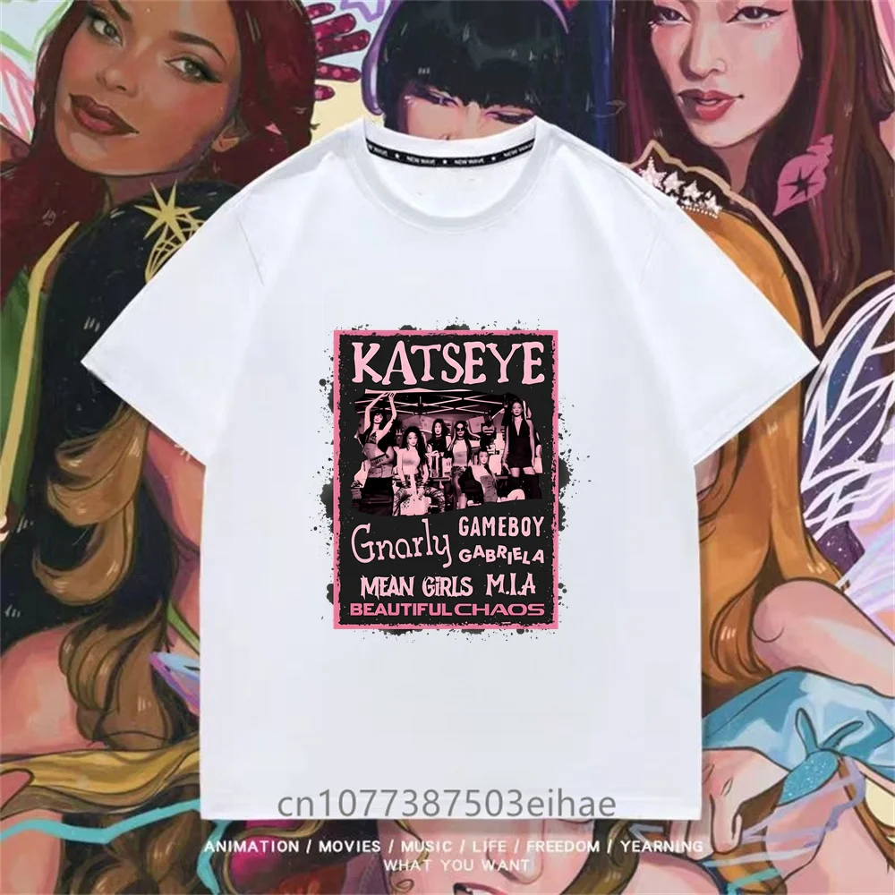 Camiseta con estampado KATSEYE - Street Fashion Girls reseña y precio
