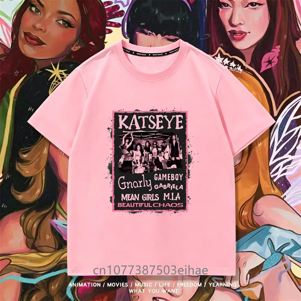 Camiseta con estampado KATSEYE - Street Fashion Girls reseña y precio