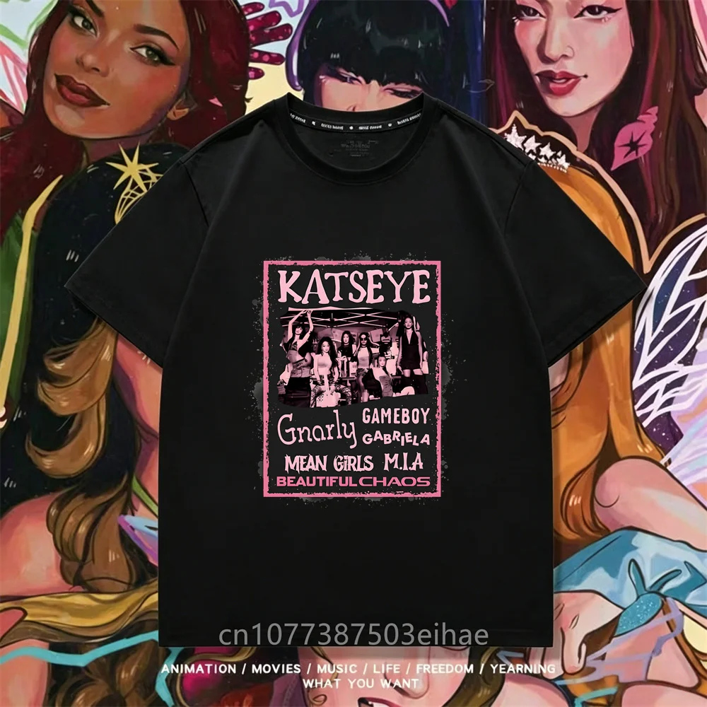 Camiseta con estampado KATSEYE - Street Fashion Girls reseña y precio