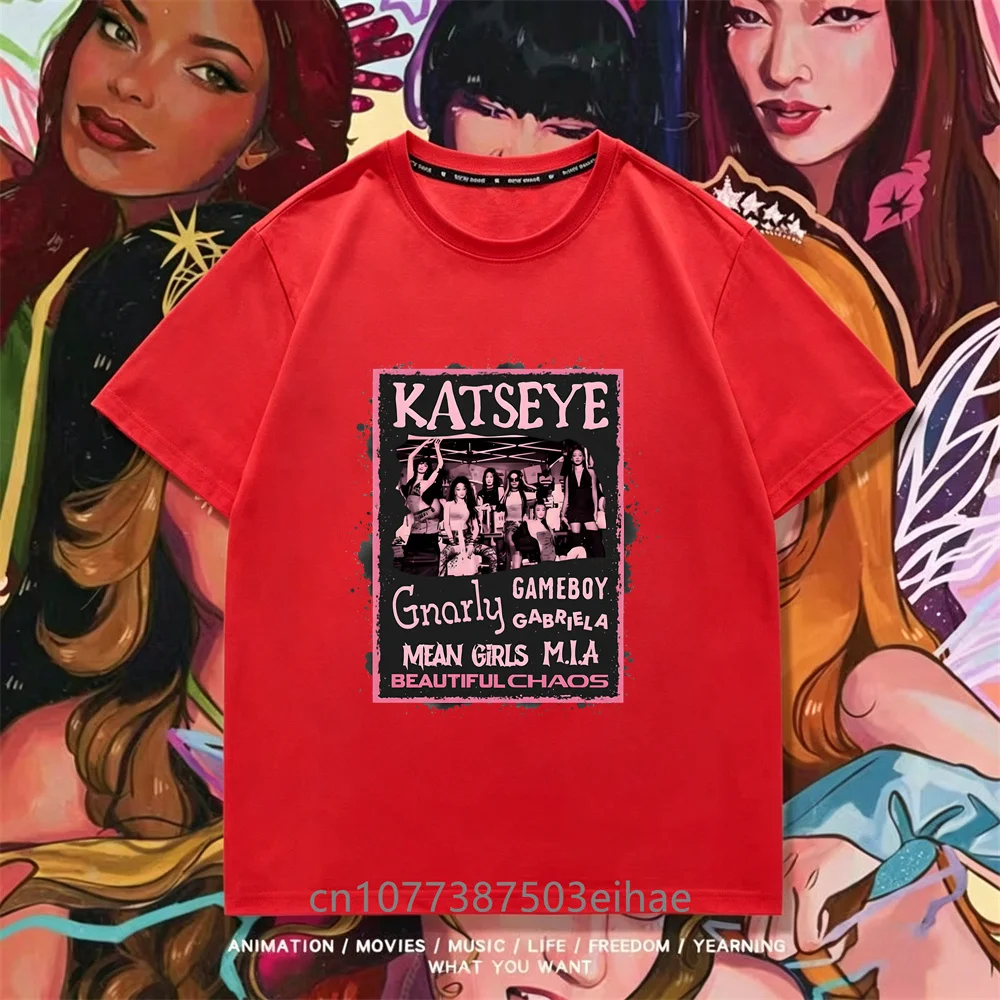 Camiseta con estampado KATSEYE - Street Fashion Girls reseña y precio