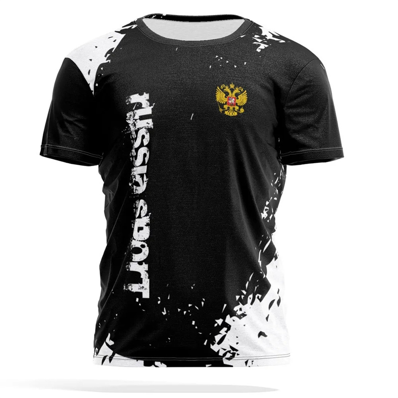 Camiseta con estampado de embl - Street Fashion Russia reseña y precio