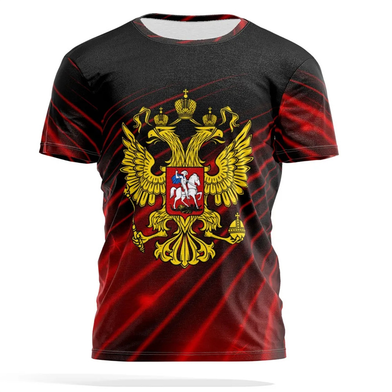 Camiseta con estampado de embl - Street Fashion Russia reseña y precio
