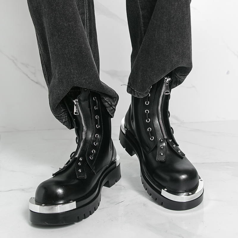 Botas de suela gruesa para hom - Street Fashion Walking reseña y precio