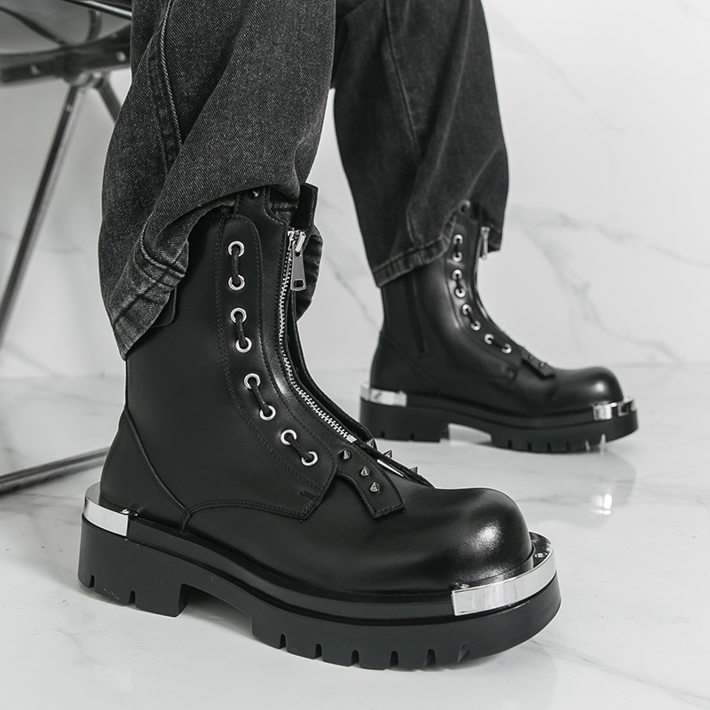 Botas de suela gruesa para hom - Street Fashion Walking reseña y precio
