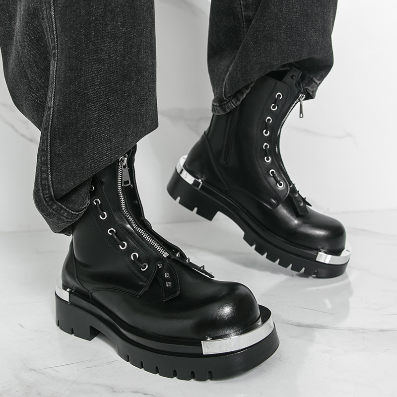 Botas de suela gruesa para hom - Street Fashion Walking reseña y precio